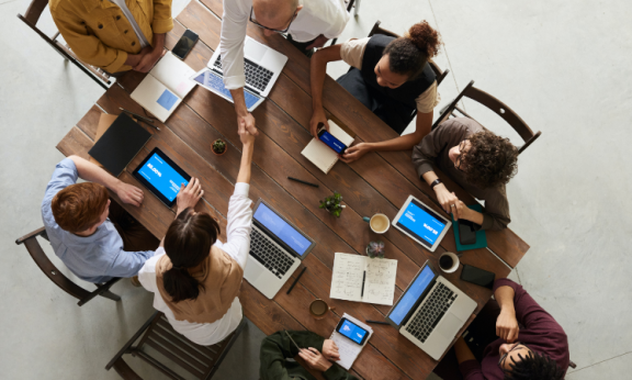 People at a business meeting