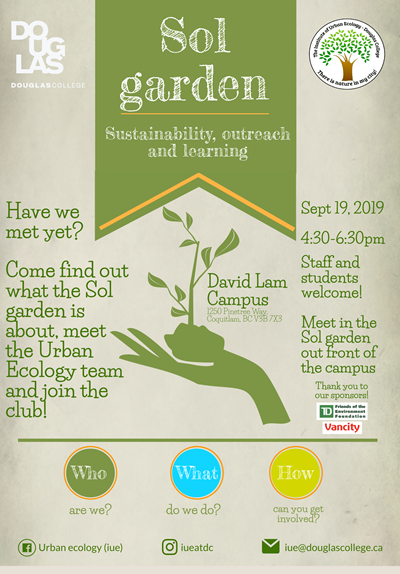 Sol Garden: Sustainability, Outreach and Learning Poster