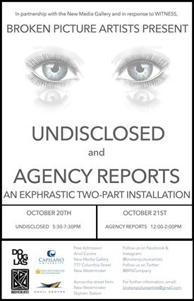 Undisclosed and Agency Reports Poster