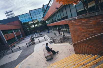 An exterior of the Douglas College campus
