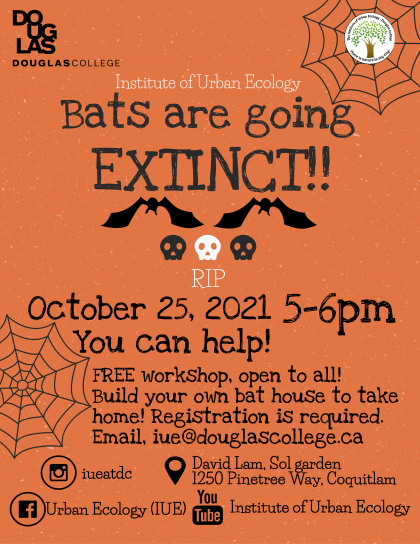 October 25, 2021 bat house poster