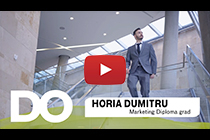 Marketing grad Horia