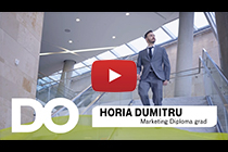 Marketing grad Horia 