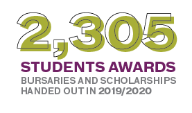 2,305 student awards, bursaries and scholarships handed out in 2019/2020