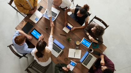 People at a business meeting