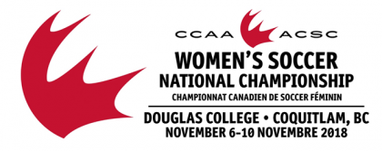 CCAA 2018 Women's Soccer Nationals logo