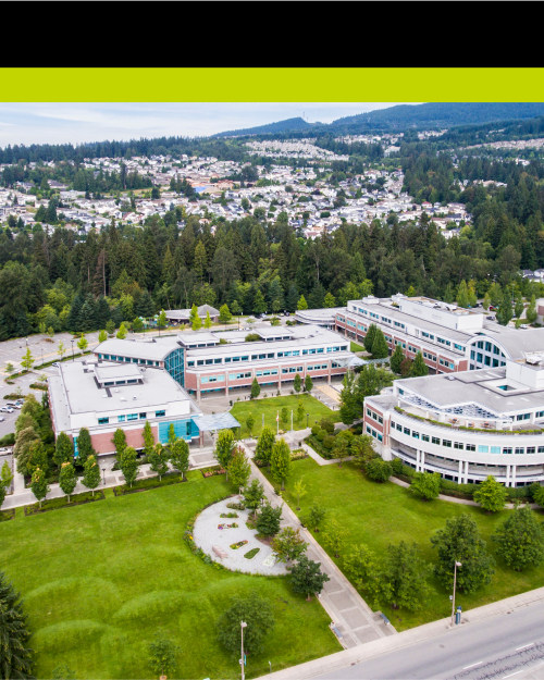 Aerial view of Douglas College