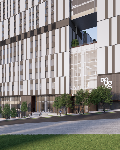 New Douglas College academic building and student residence space