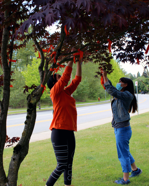 Ribbons memorialize Indigenous children found in Kamloops