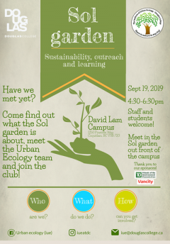 Sol Garden: Sustainability, Outreach and Learning Poster