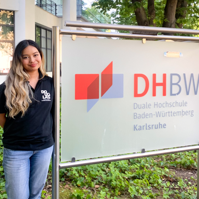 Female student at German university.