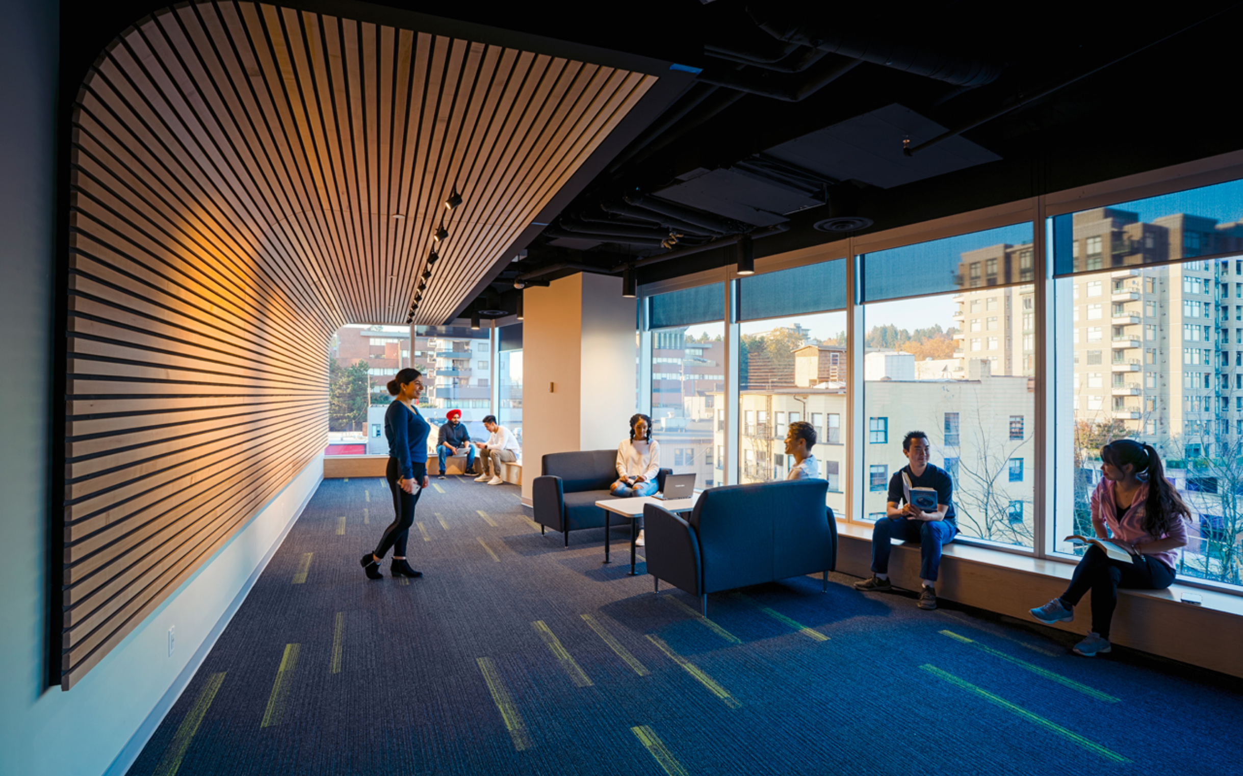 Students in a common area